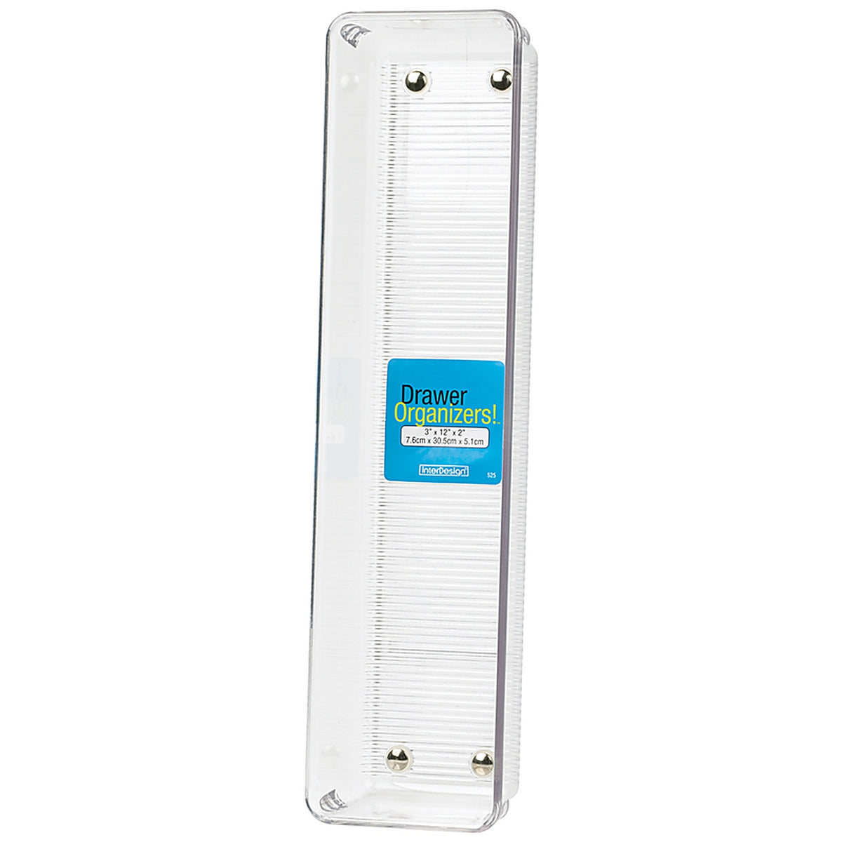 InterDesign - 52530 - Linus 2 in. H x 3 in. W x 12 in. D Plastic Drawer Organizer