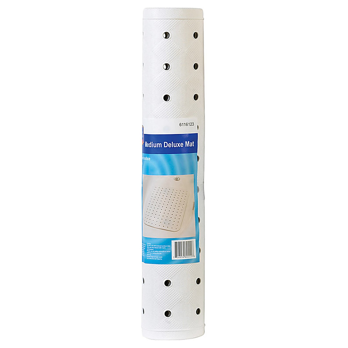 Living Accents - MB3205 - 22 in. L x 15 in. W White Vinyl Bath Mat Latex Free