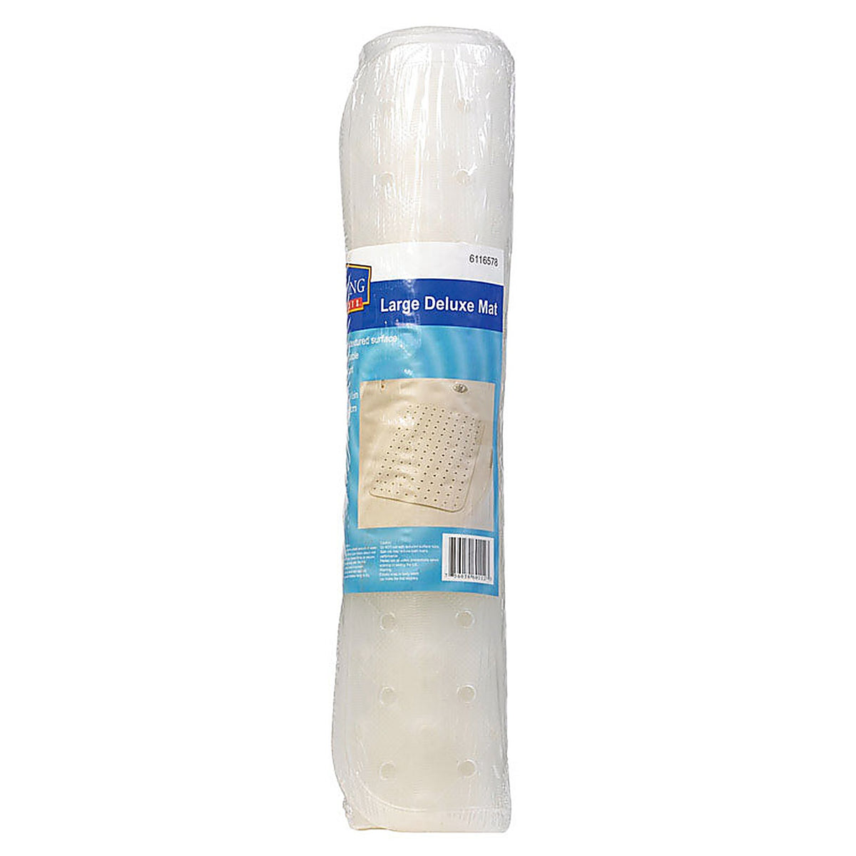 Living Accents - MB3206-CLEAR - 31-1/2 in. L x 15 in. W Clear Vinyl Bath Mat Latex Free