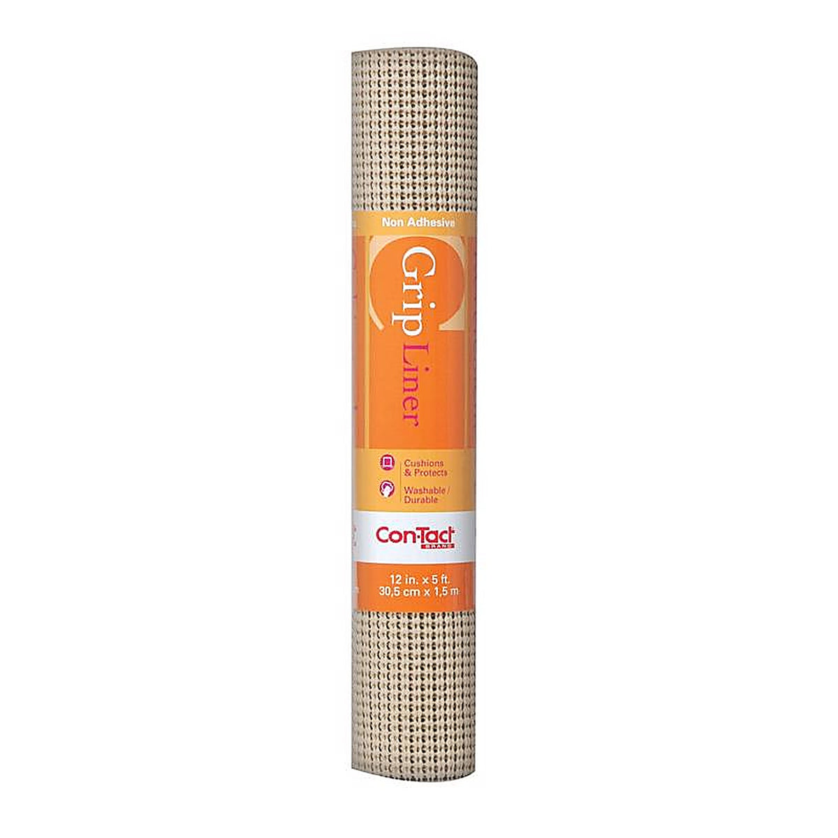 Con-Tact - 05F-C7Y59-06 - Beaded Grip 5 ft. L x 12 in. W Taupe Non-Adhesive Shelf Liner