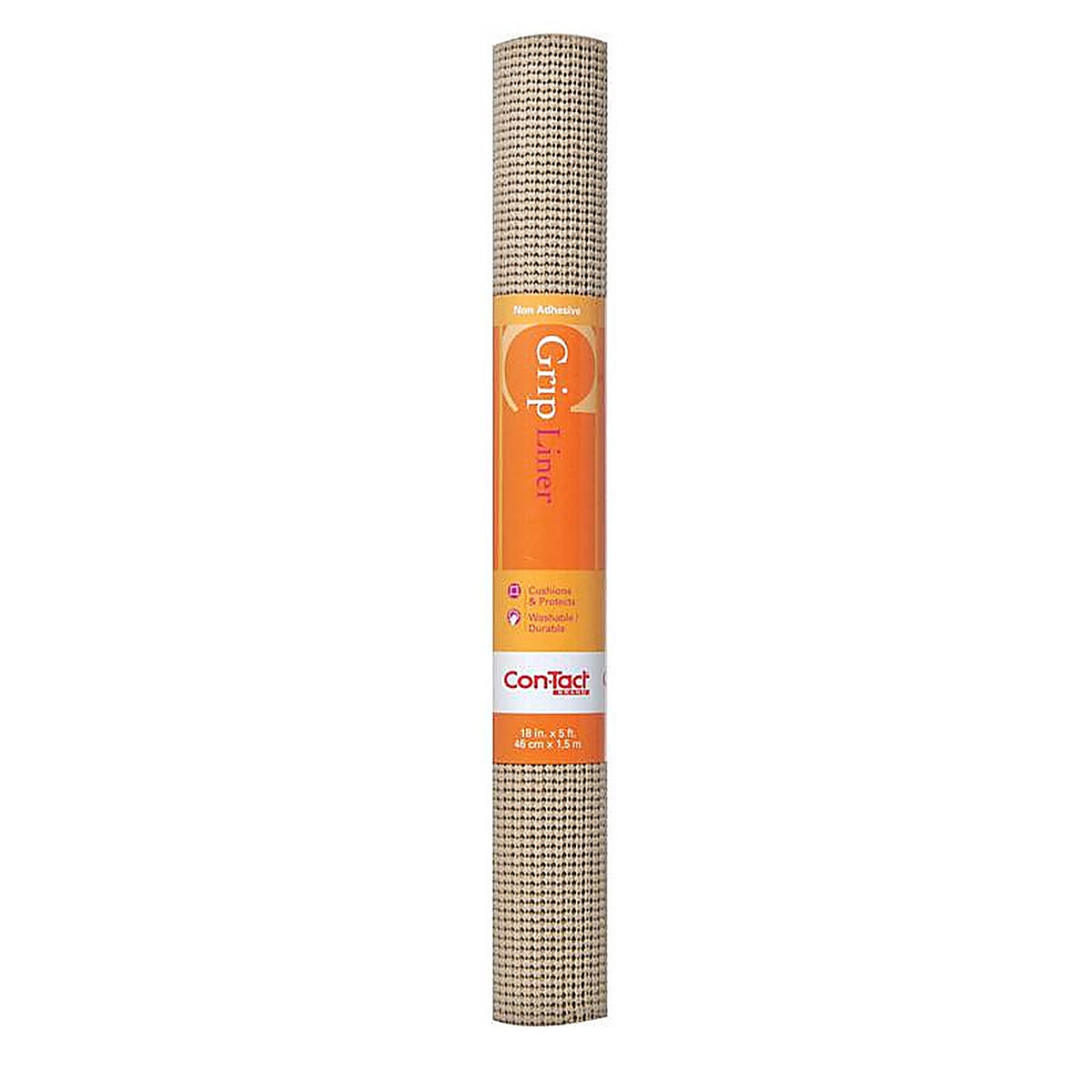 Con-Tact - 05F-C7K59-06 - Beaded Grip 5 ft. L x 18 in. W Taupe Non-Adhesive Shelf Liner