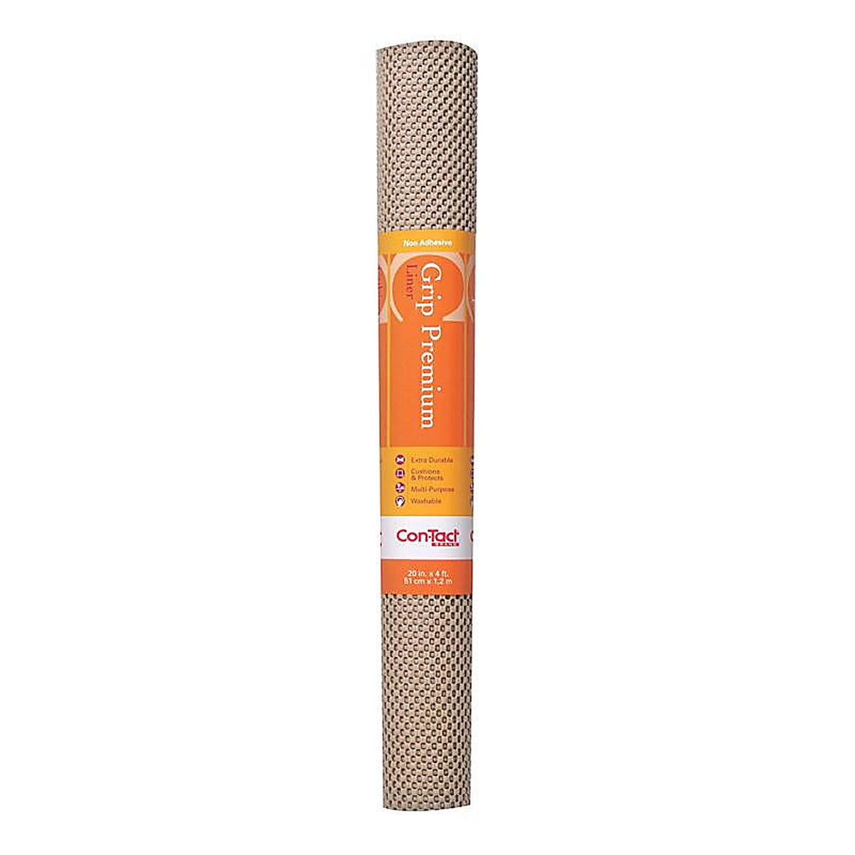 Con-Tact - 04F-C6O59-06 - Grip Premium 4 ft. L x 20 in. W Taupe Non-Adhesive Shelf Liner