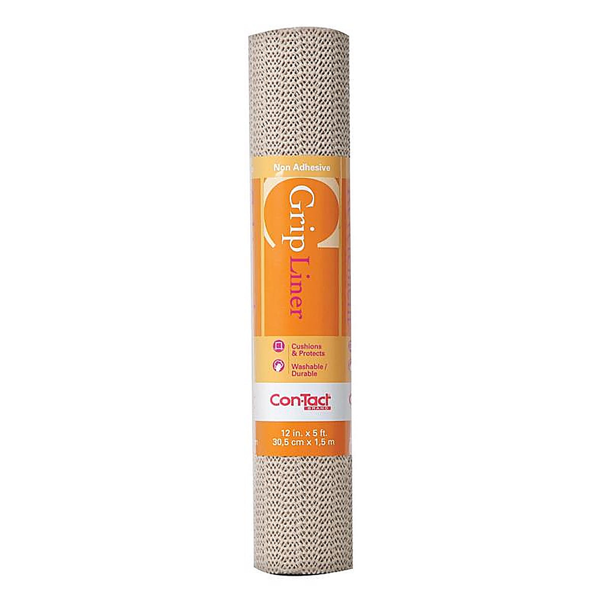 Con-Tact - 05F-C6B59-06 - Grip 5 ft. L x 12 in. W Taupe Non-Adhesive Shelf Liner