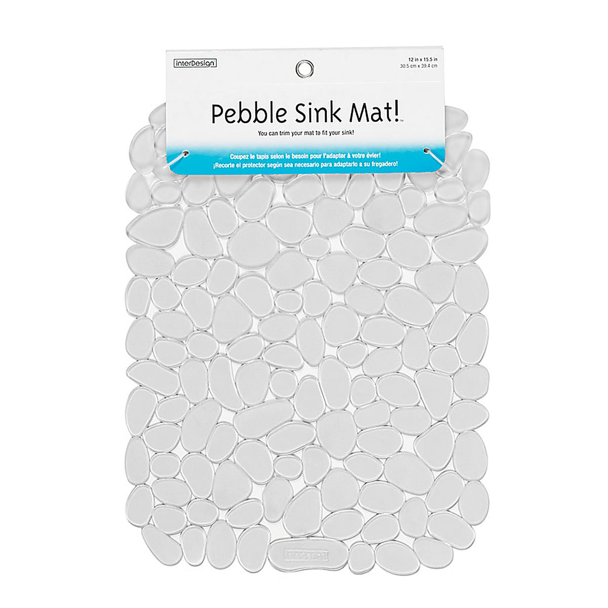 InterDesign - 60663 - 12 in. W x 15.5 in. L Graphite Plastic Sink Mat