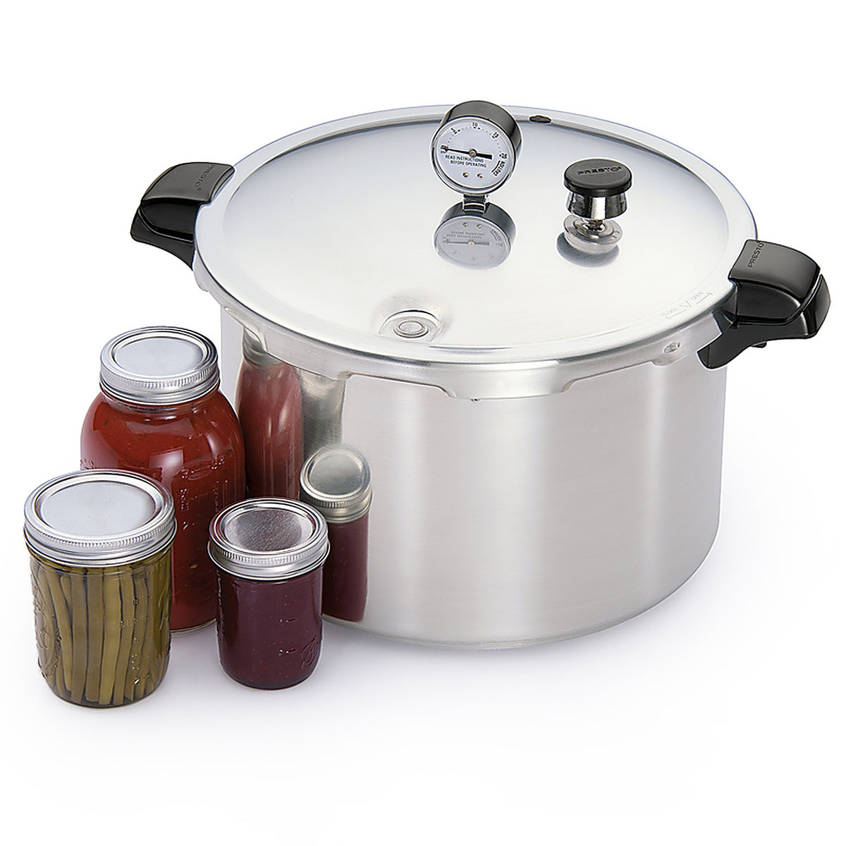 Presto - 01755 - Brushed Aluminum Pressure Cooker and Canner 16 qt