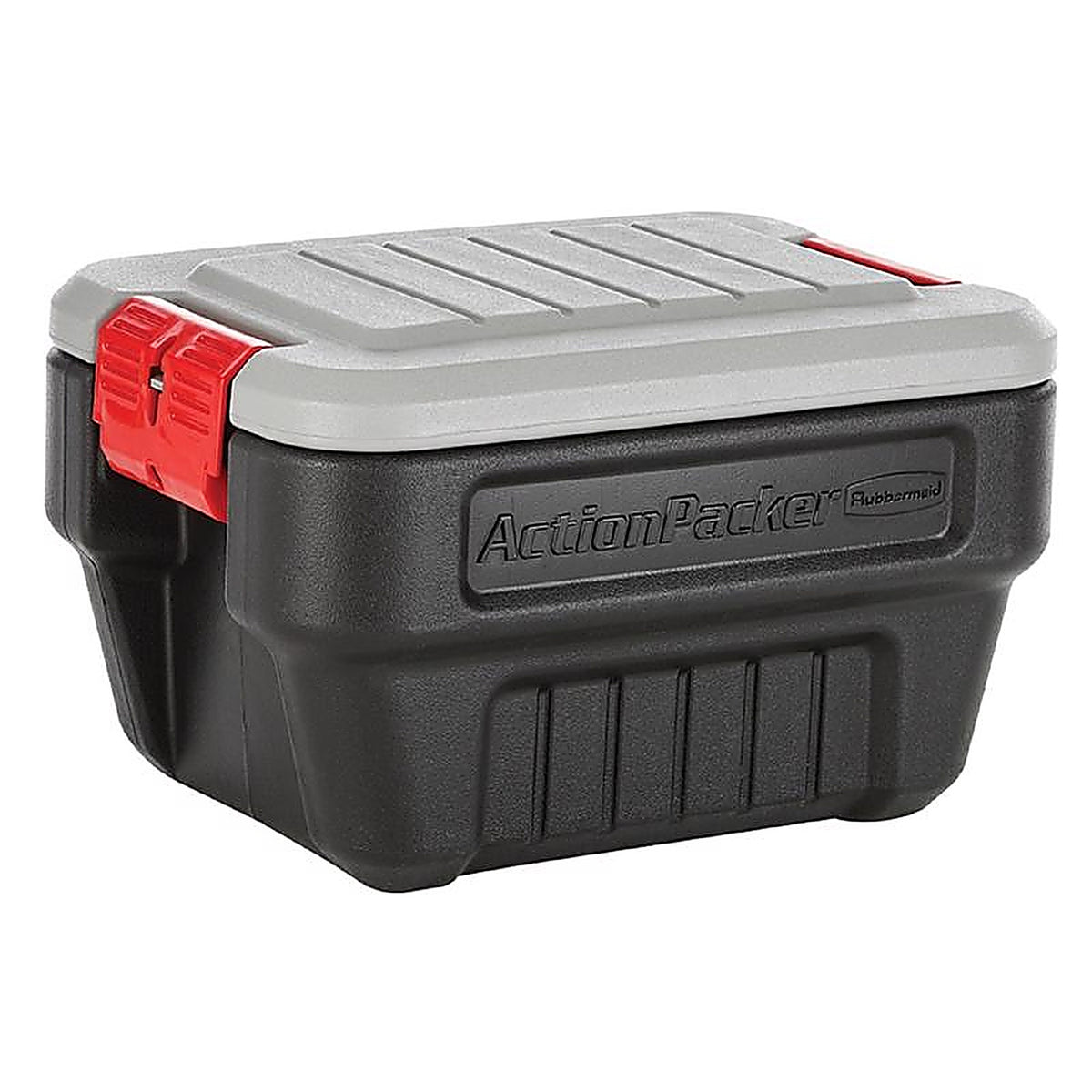 Rubbermaid - RMAP080000 - ActionPacker 8 gal Black Storage Tote 12.1 in. H X 14.1 in. W X 20 in. D Stackable