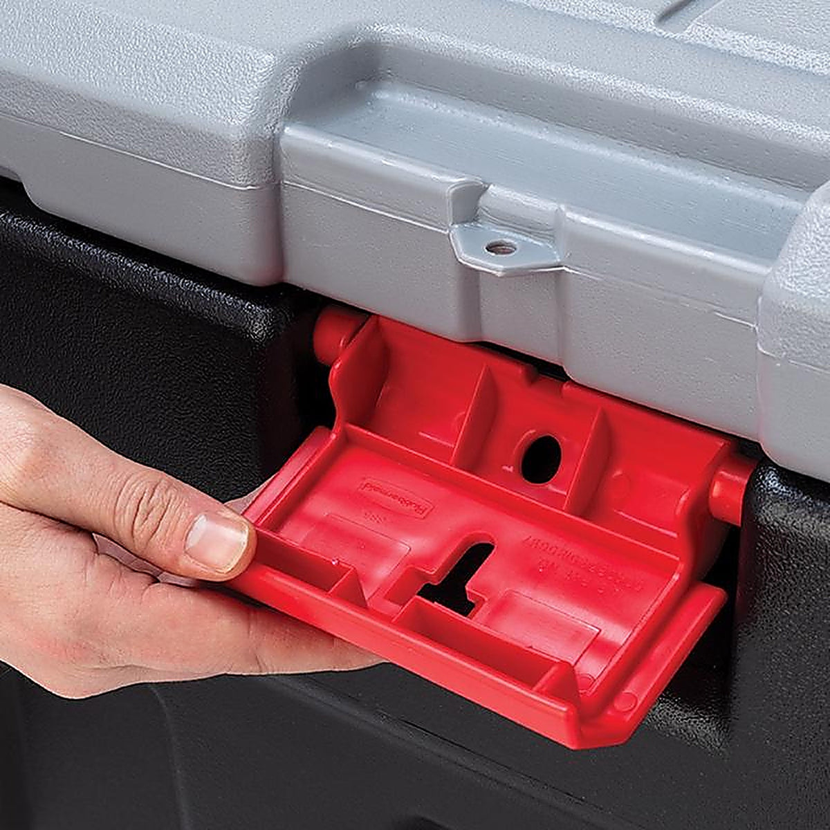 Rubbermaid - RMAP080000 - ActionPacker 8 gal Black Storage Tote 12.1 in. H X 14.1 in. W X 20 in. D Stackable