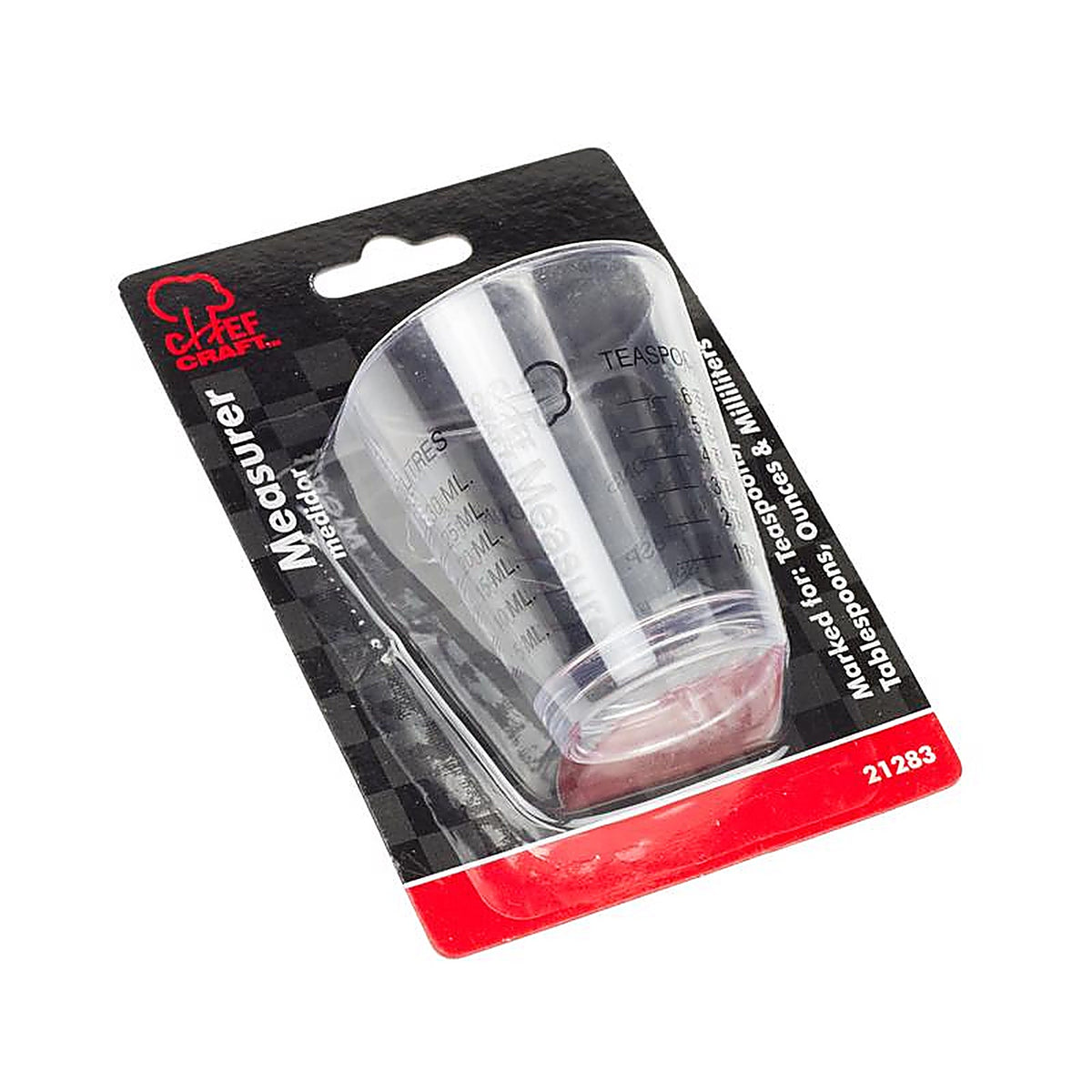 Chef Craft - 21283 - 1/8 cups Plastic Clear Measuring Cup