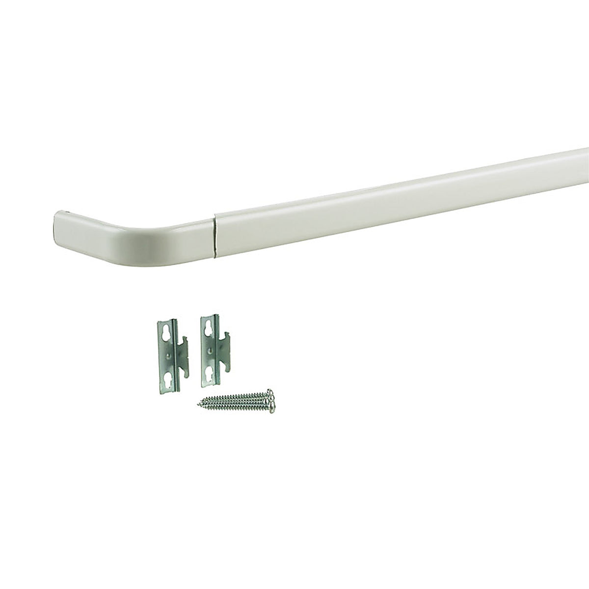 Kenney - KN511 - Enamel White Curtain Rod 28 in. L x 48 in. L