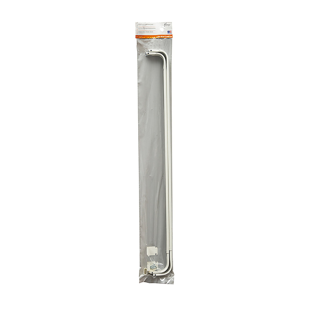 Kenney - KN521 - Enamel White Double Curtain Rod 28 in. L x 48 in. L