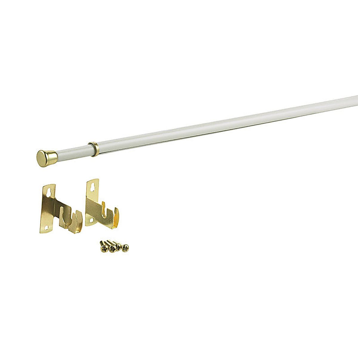 Kenney - KN391/1 - Enamel White Sash Rod 28 in. L x 48 in. L