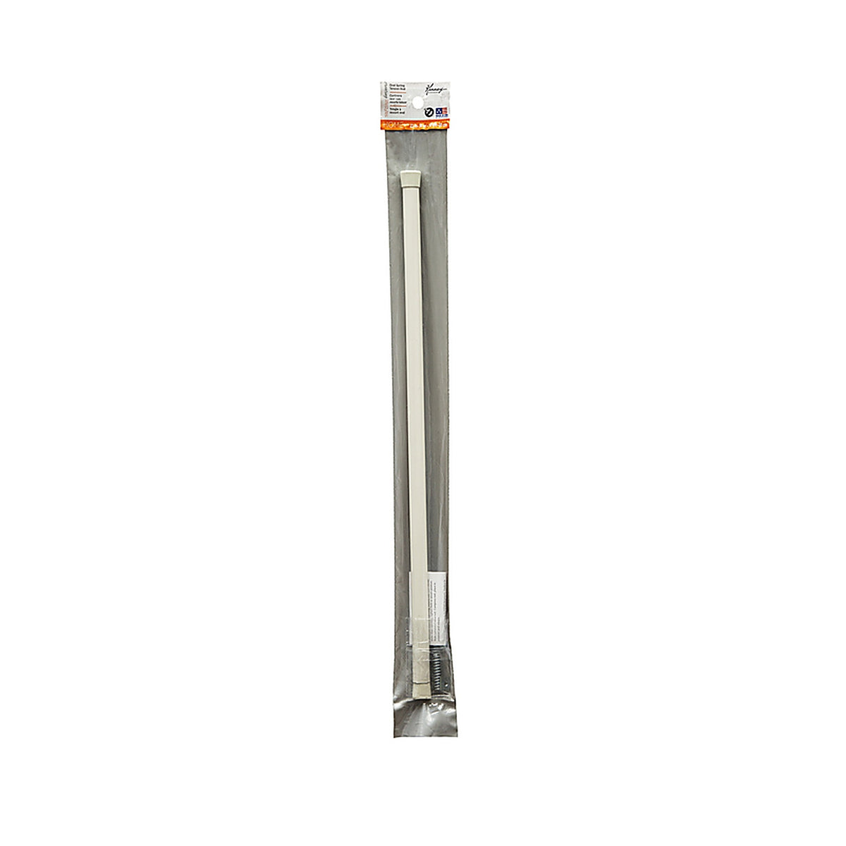 Kenney - KN616 - Enamel White Tension Rod 22 in. L x 36 in. L