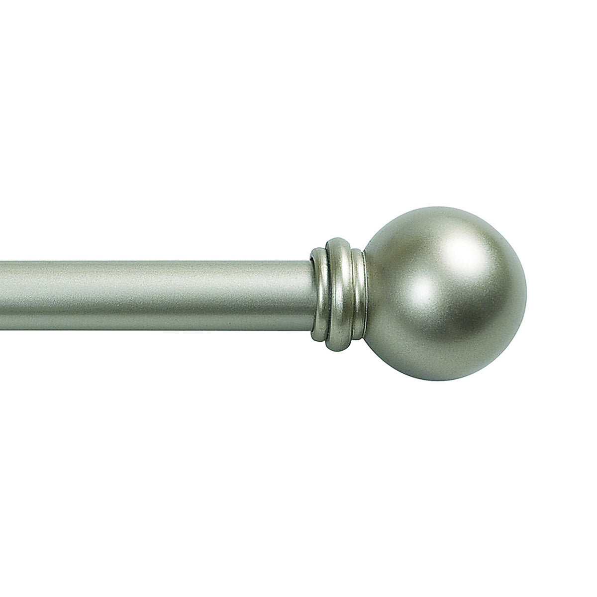 Kenney - KN71608 - Brass Champagne Silver Curtain Rod 28 in. L x 48 in. L