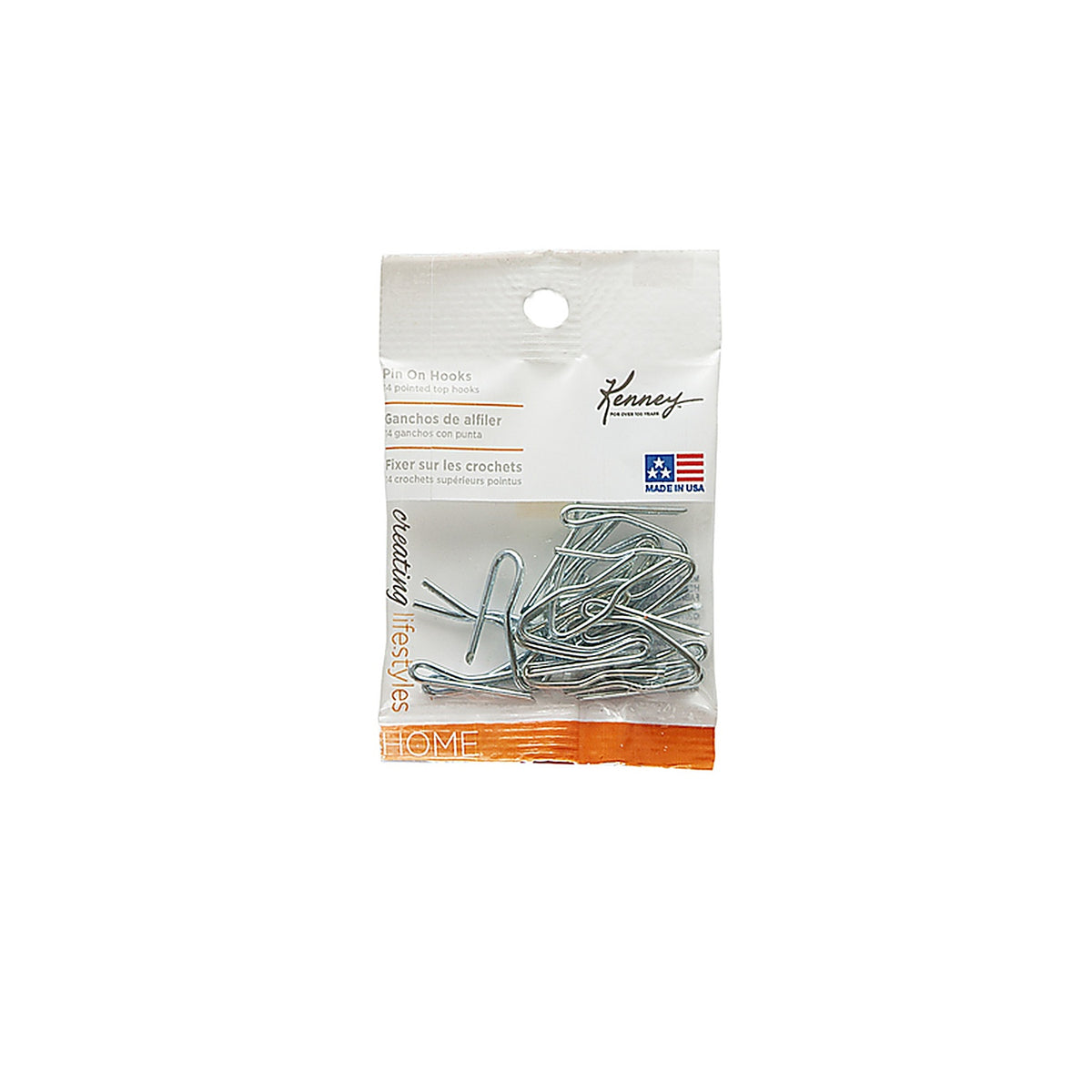 Kenney - KN1002 - Chrome Chrome Pin On Hook