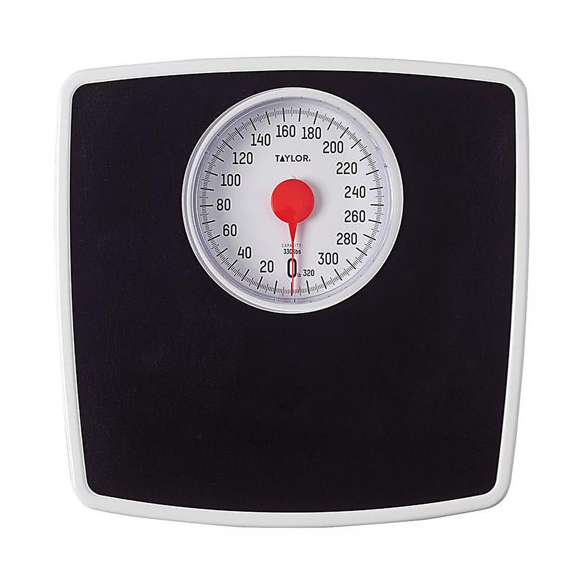 Taylor - 483250732 - 330 lb. Analog Bathroom Scale Black