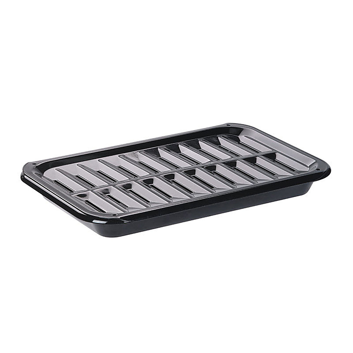 Range Kleen - BP106X - Porcelain Broiler Pan and Grill 8.625 in. W x 13 in. L
