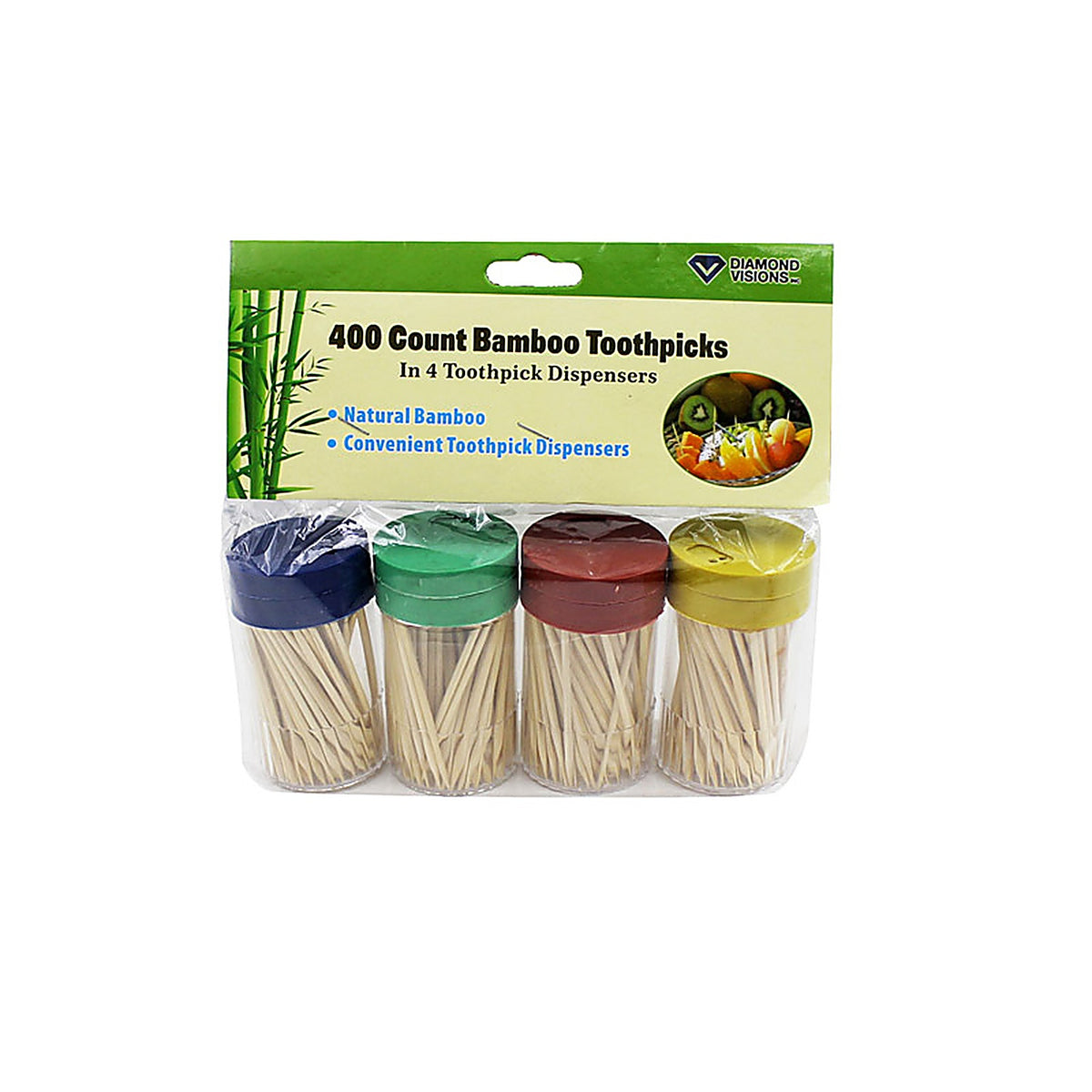 Diamond Visions - 06-2415 - Bamboo Toothpicks with Containers