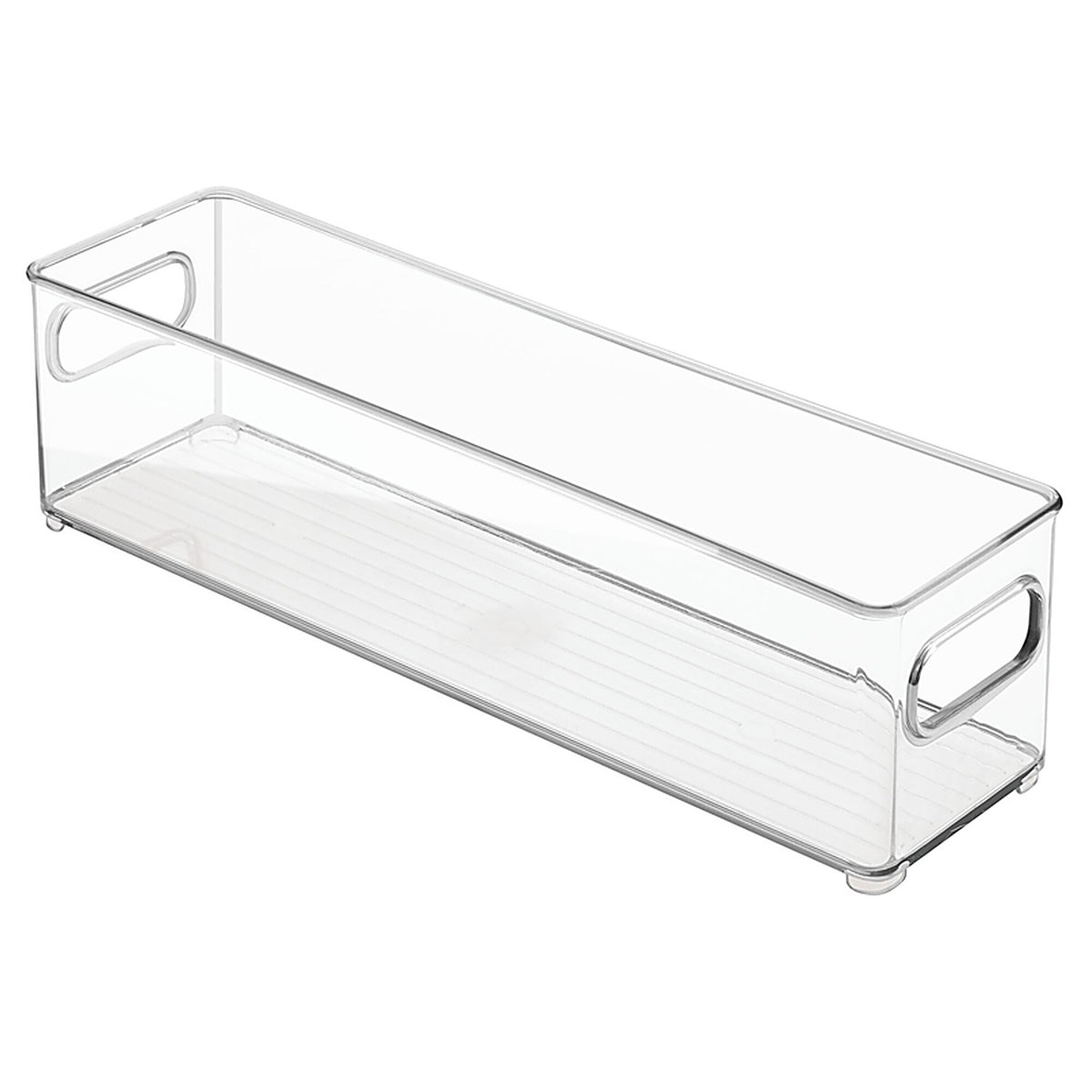InterDesign - 70430 - 4 in. H x 4 in. W x 14.5 in. D Stackable Storage Bin