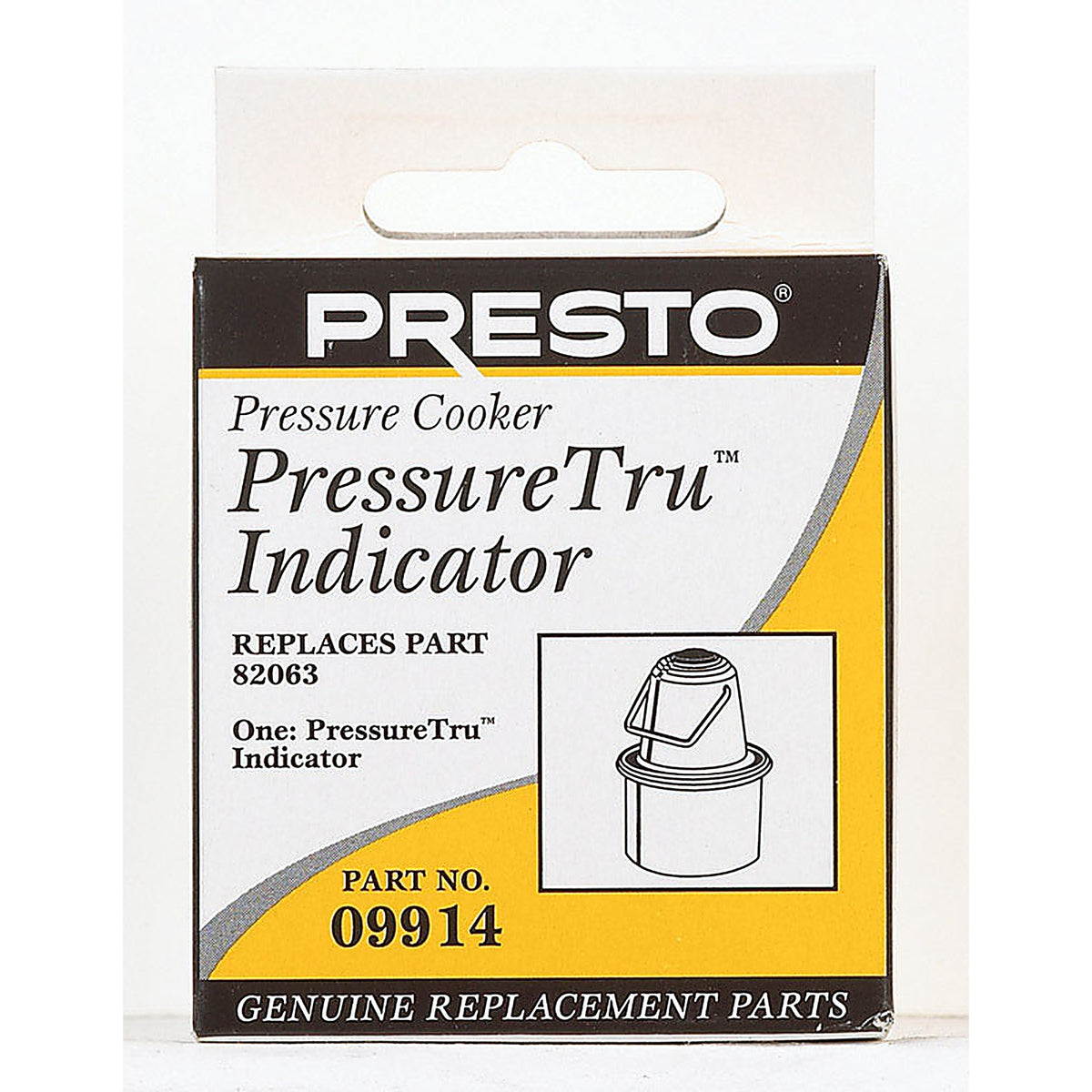 Presto - 09914 - PressureTru Stainless Steel Pressure Cooker Indicator 6 qt