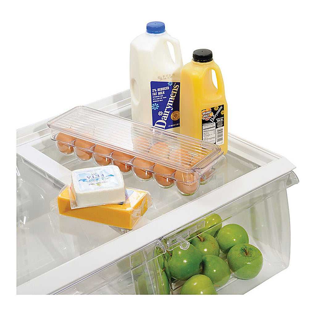 InterDesign - 70730 - 3 in. H x 14.5 in. D Plastic Egg Holder