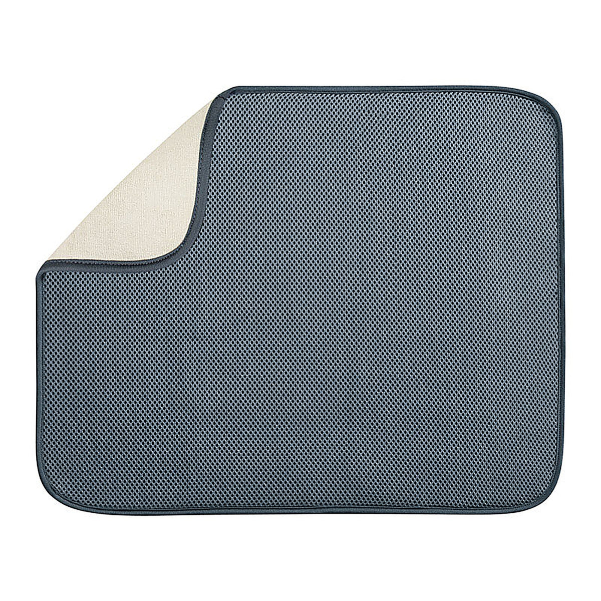 InterDesign - 41241 - 16 in. W x 18 in. L Pewter Microfiber Drying Mat