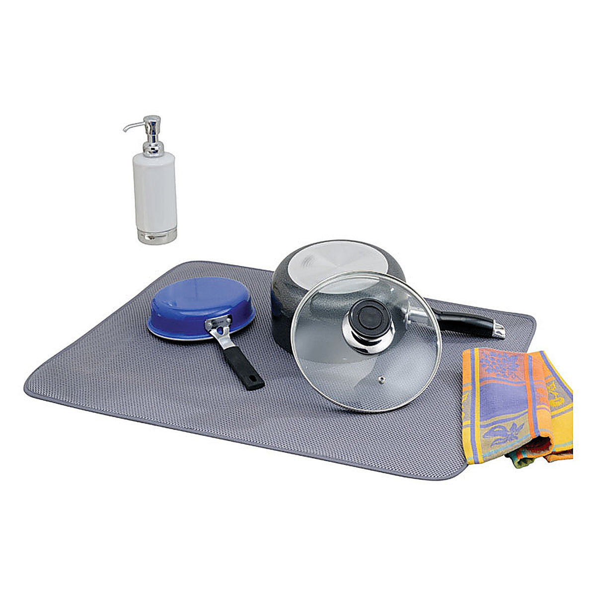 InterDesign - 41141 - IDry 24 in. L x 18 in. W x 0.5 in. H Microfiber Drying Mat