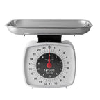 Taylor - 38804016T - White Analog Kitchen Scale 22 lb.