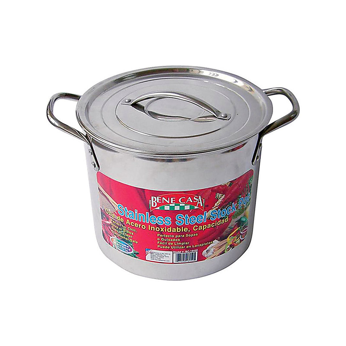 Bene Casa - BC-17670 - Stainless Steel Stock Pot 11.18 in. 20 qt. Silver