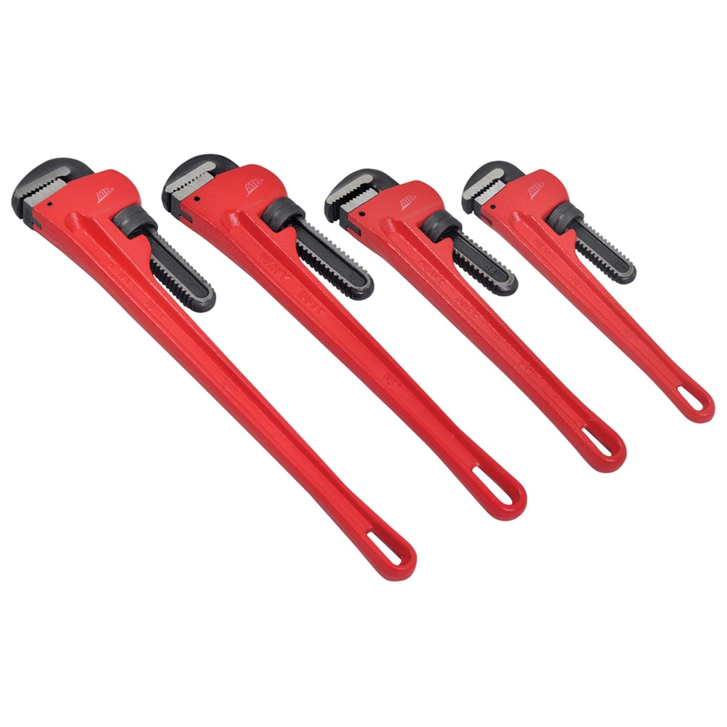 ATD - 625 - 4 Pc. Cast Iron Pipe Wrench Set