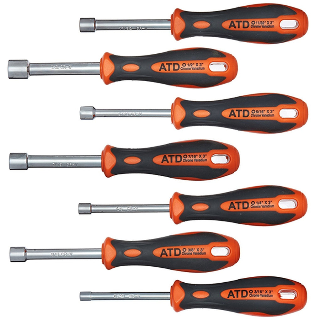 ATD - 6257 - Fractional Nut Driver Set, 7 pc.