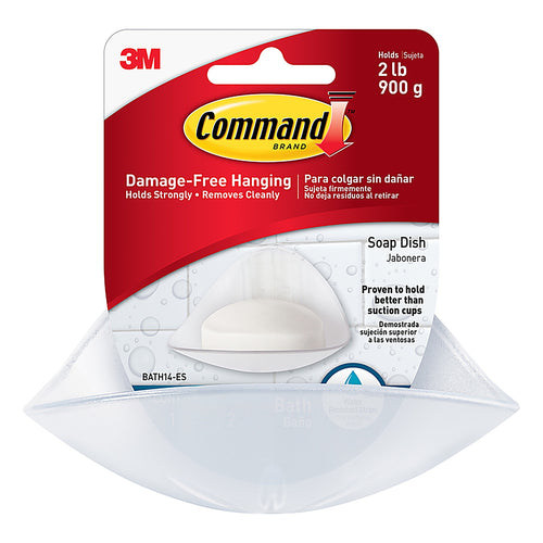 3M - BATH14-ES - Command Frost White Plastic Soap Dish