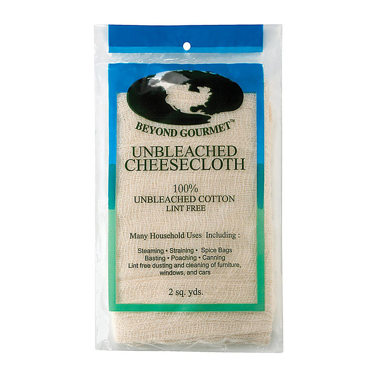Harold Import - 44 - Beyond Gourmet 2 yd W x 2 yd L White Cotton Cheesecloth