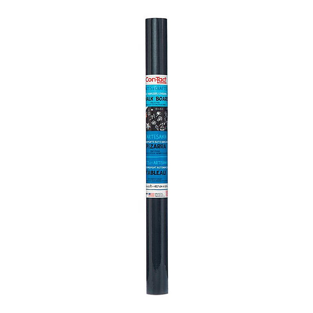 Con-Tact - 06F-C9052-06 - Specialty Coverings 6 ft. L x 18 in. W Black Chalkboard Self-Adhesive Shelf Liner