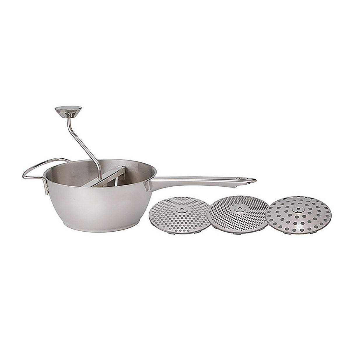 Harold Import - 4603 - 20 oz. Silver Stainless Steel Food Mill