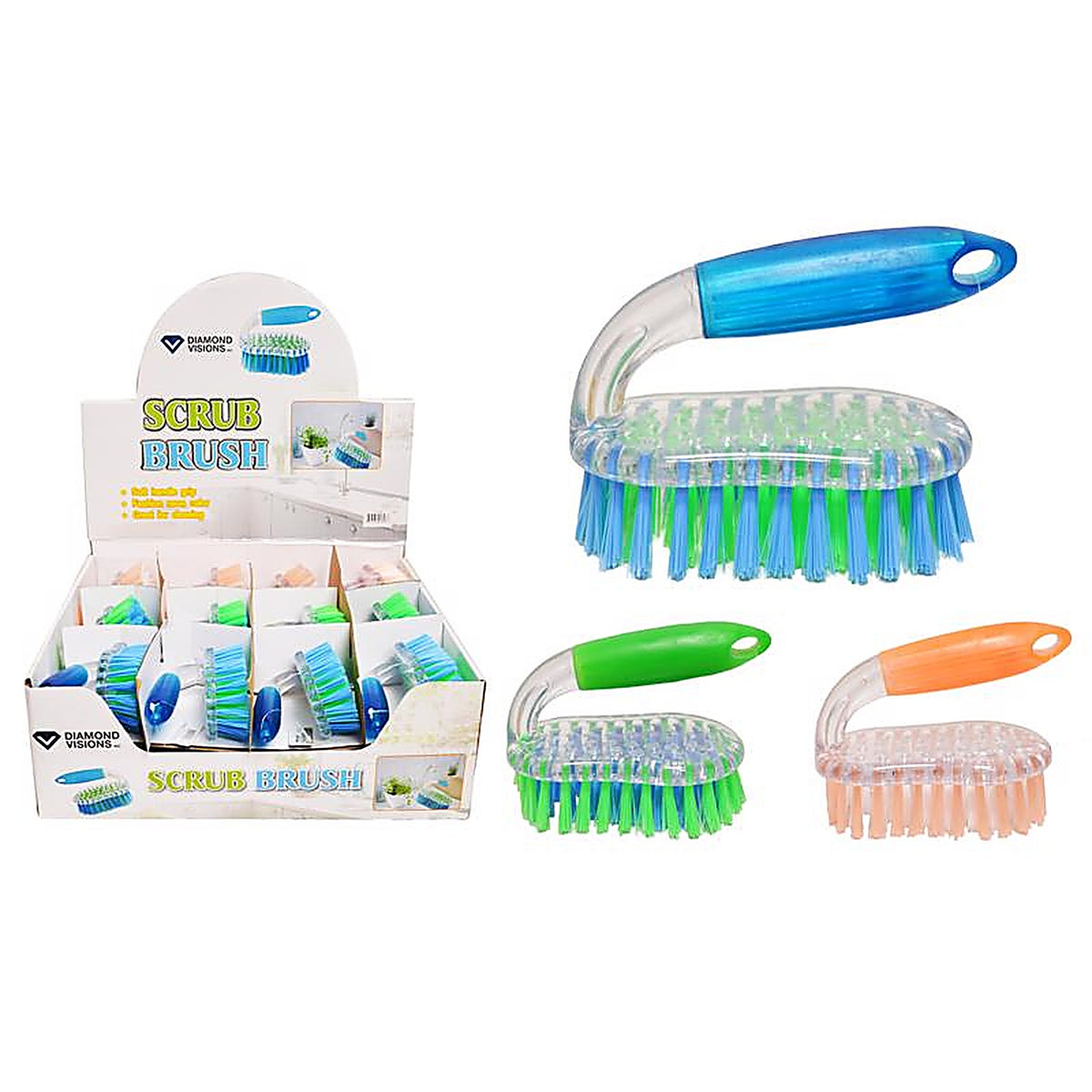 Diamond Visions - 01-1306 - 3 in. W Plastic Scrub Brush