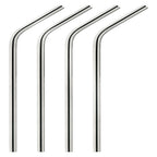 Harold Import - 48 - 8 in. L Brown Stainless Steel Straws