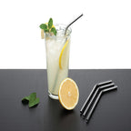 Harold Import - 48 - 8 in. L Brown Stainless Steel Straws