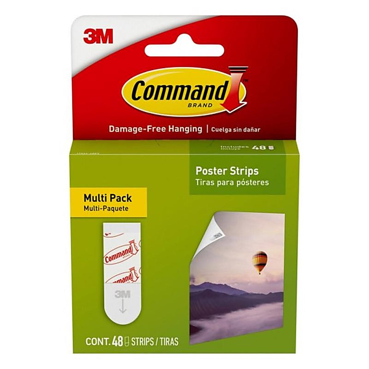 3M - 17024-48ES - Small Foam Adhesive Strips 1-3/4 in. L 48/Pack