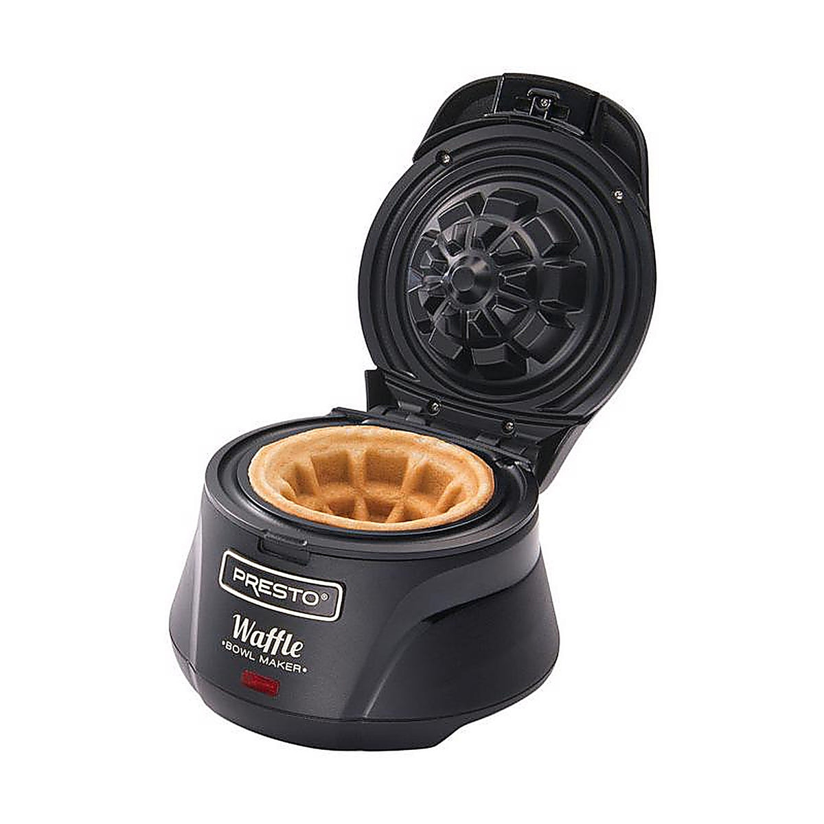 Presto - 03500 - Semi-Gloss Black Plastic Waffle Bowl Maker