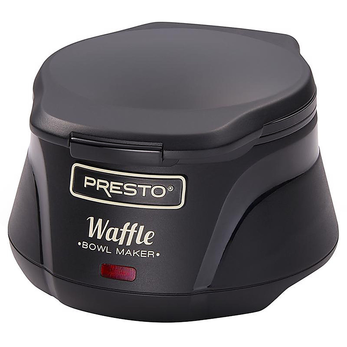 Presto - 03500 - Semi-Gloss Black Plastic Waffle Bowl Maker