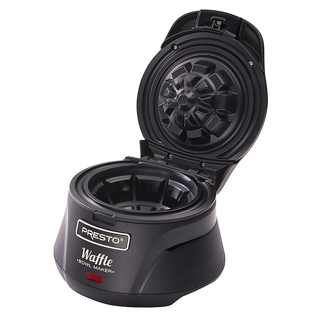 Presto - 03500 - Semi-Gloss Black Plastic Waffle Bowl Maker