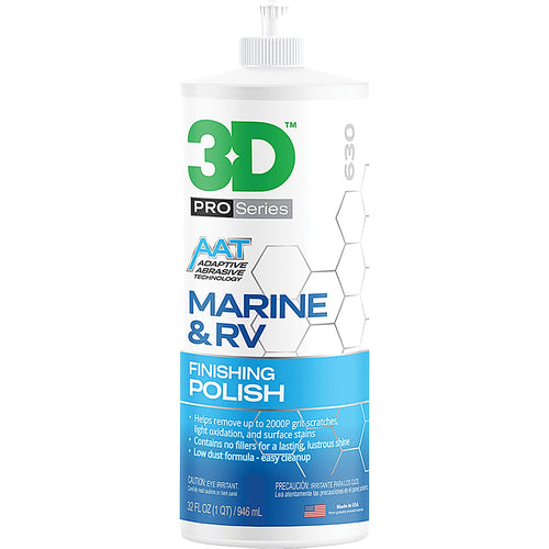 3D Car Care - 630OZ32 - Marine & RV Finishing Polish
