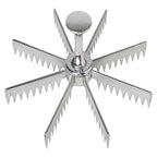 Harold Import - 43743 - 4 in. W x 8 in. L Silver Stainless Steel Pie Cutter