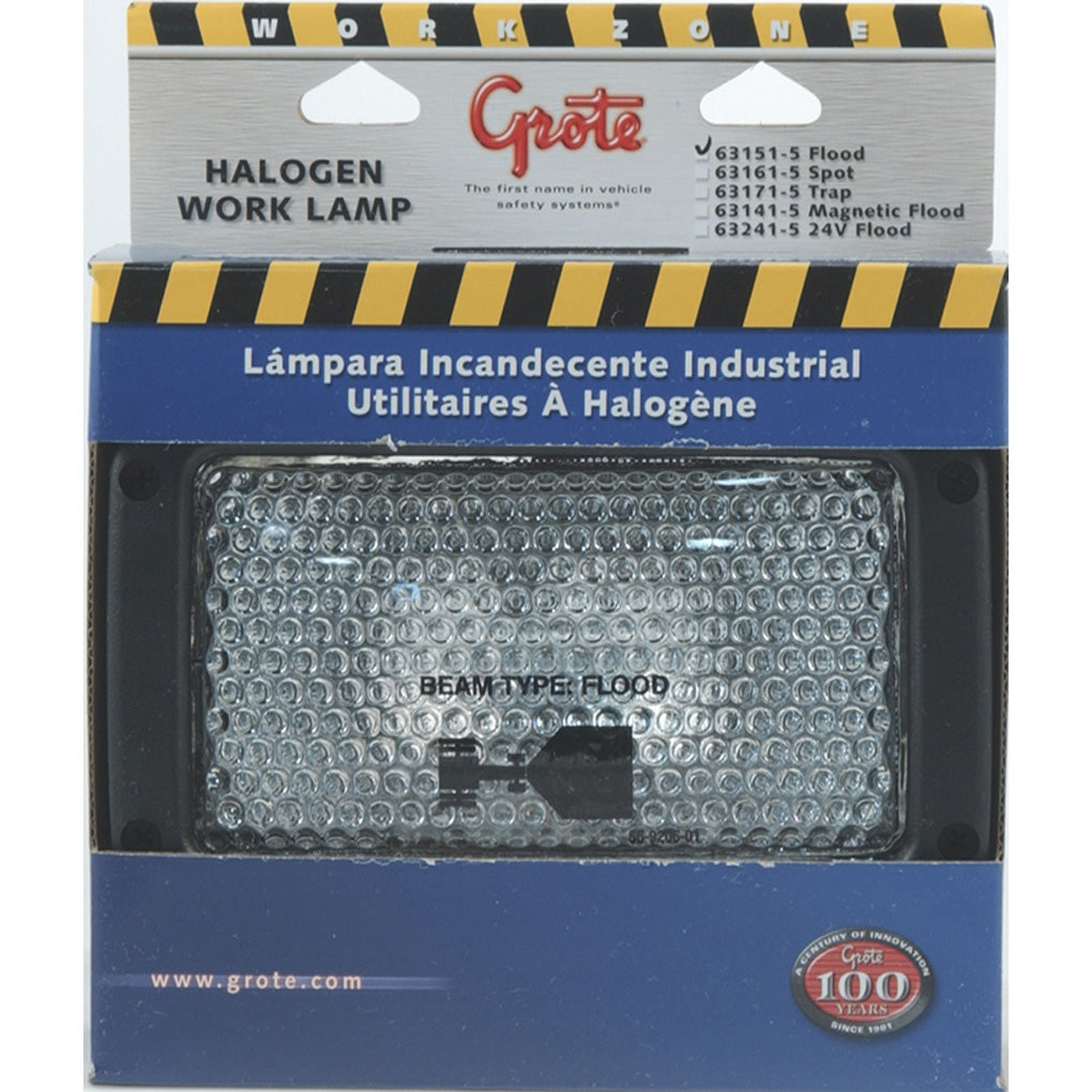 Grote - 63151-5 - Halogen Rectangular Work Lamp