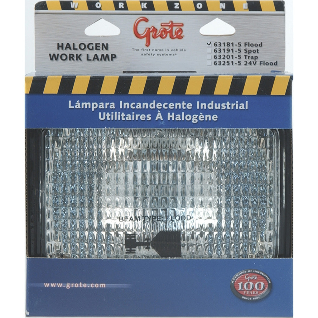 Grote - 63181-5 - Halogen Large Rectangular Work Lamp