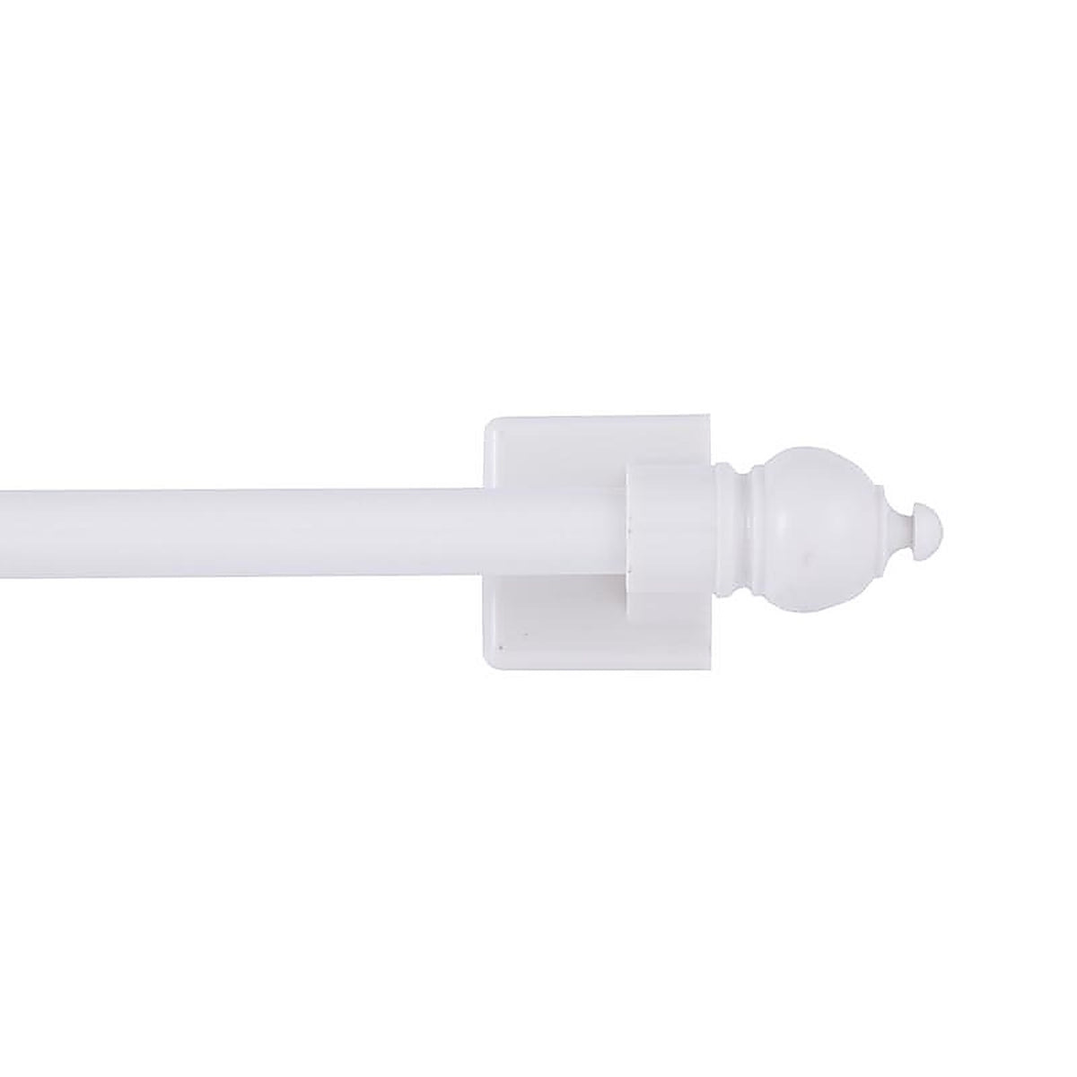Kenney - KN40344 - Enamel White Magnet Cafe Rod 16 in. L x 28 in. L