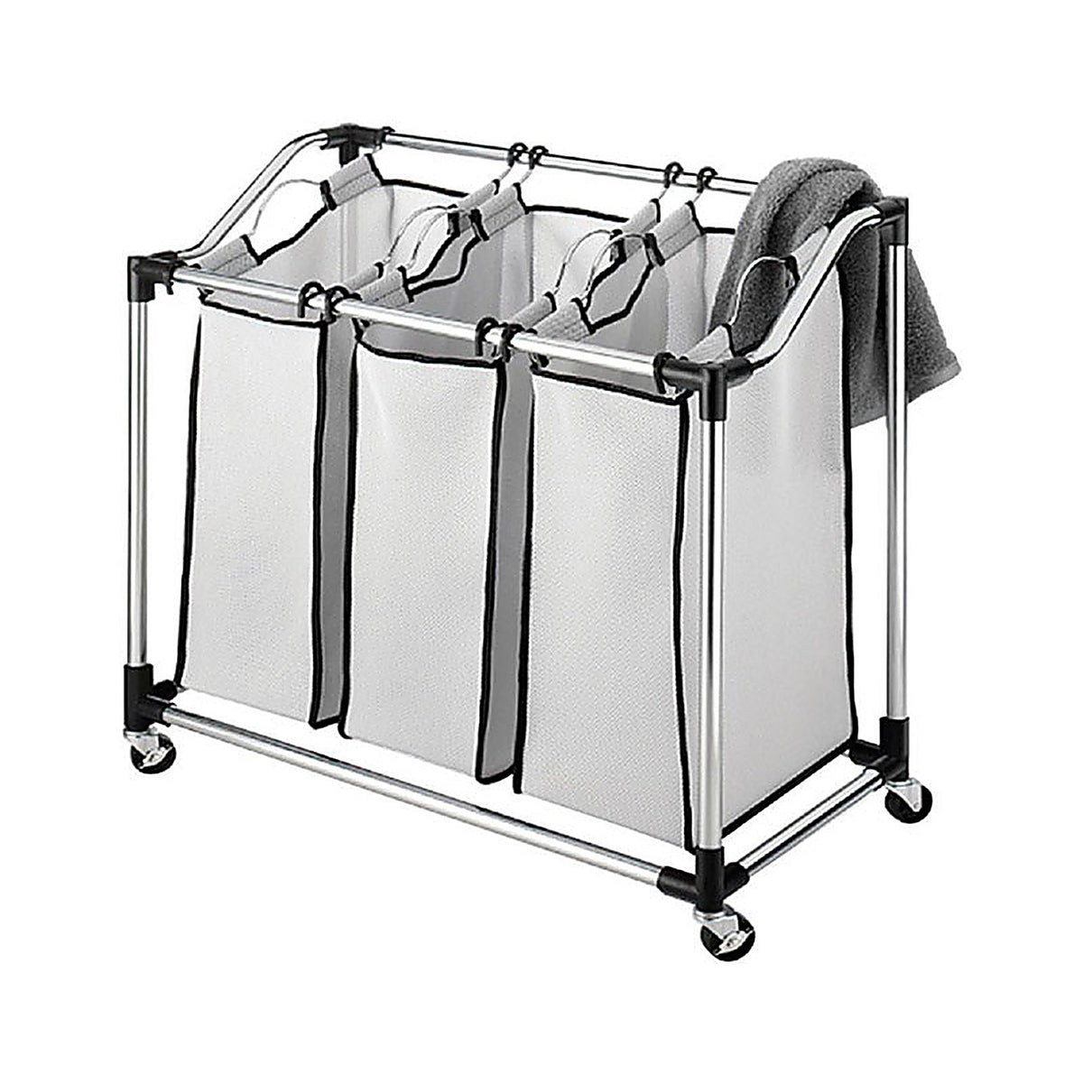 Whitmor - 6862-3260 - Gray Duramesh Nylon Laundry Sorter