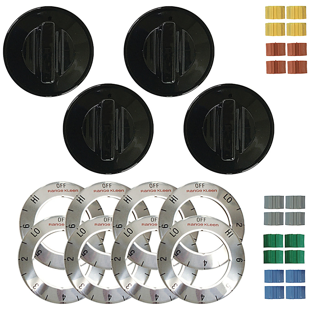 Range Kleen - 8114 - Plastic Replacement Knob Kit