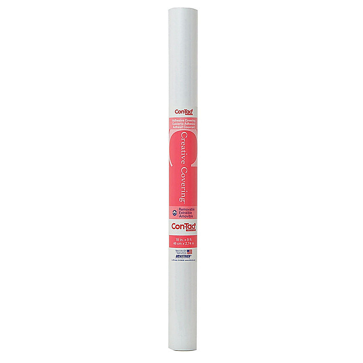 Con-Tact - 09F-C9953-12 - Creative Covering 9 ft. L x 18 in. W White Self-Adhesive Shelf Liner