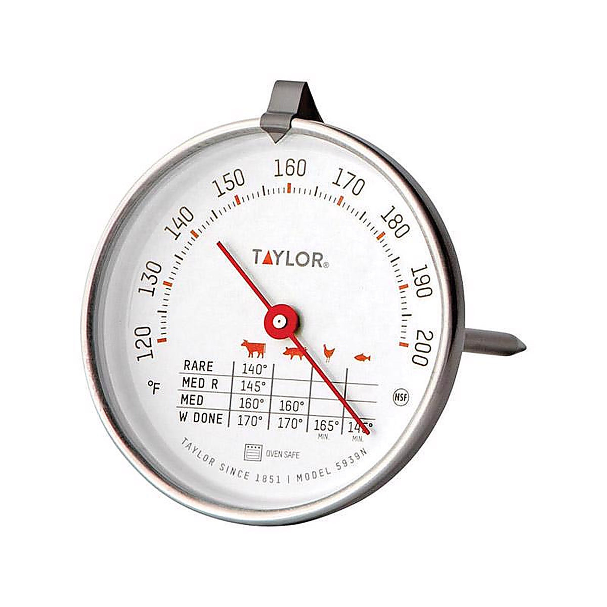 Taylor - 5939N - Instant Read Analog Meat Thermometer